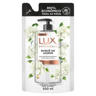 Sabonete Líquido Refil Para Mãos Lux Botanicals Buquê De Jasmim 500Ml preço